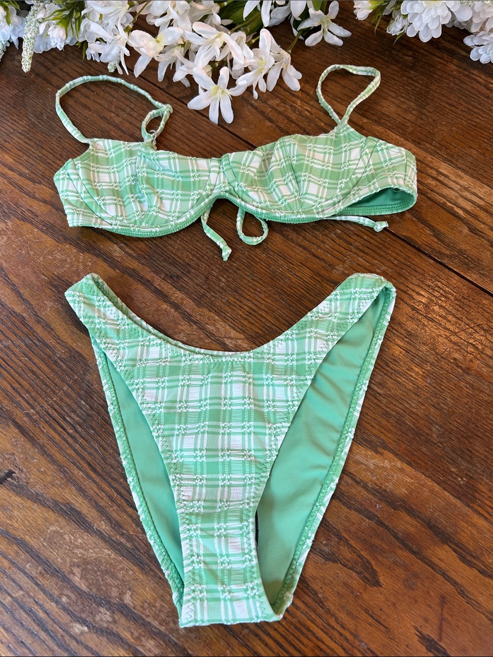 Plaid Bikini Set
